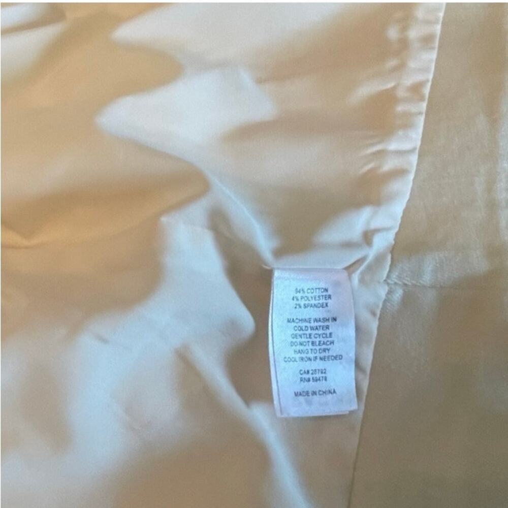 Belle Vere cream denim vest and pencil skirt set, Like New S - Picture 9 of 11